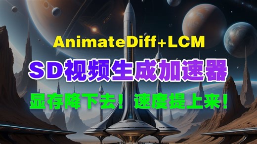 飞一般的感觉 | AnimateDiff LCM SD生成视频加速器