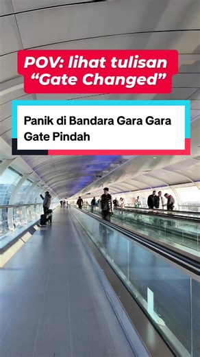 Gate bisa pindah mendadak di bandara, dan ini sering kejadian 😭✈️ Kalau tiba-tiba muncul “Gate Changed”: • Cek layar bandara / aplikasi • Jalan cepat atau lari dikit boleh • Pegang boarding pass dari awal • Yang penting: jangan panik Save video ini biar nggak blank pas kejadian. #familytime #traveltiktok #travel #happy #airport