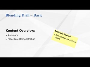 Blending Drill Basic