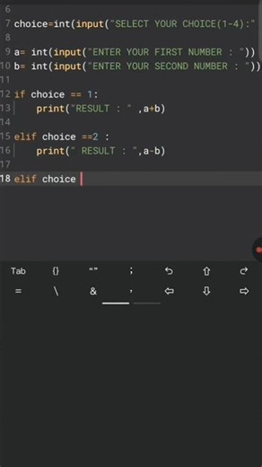 A SIMPLE CALCULATOR (simple code for python) #basic # tricks