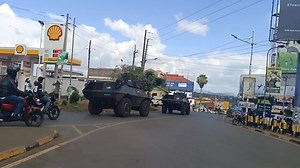 6 Vifarus navigate Embu town on their way to Siakago, Mbeere North. The government has planned to terrorise the By-elections. | Embu News