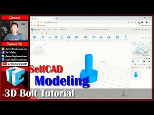 SelfCAD Design 3D Bolt Tutorial For Beginner