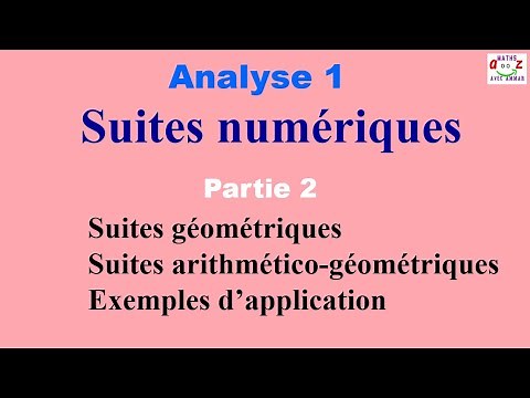 Analysis 1: Geometric sequences. Arithmetic-geometric sequences course