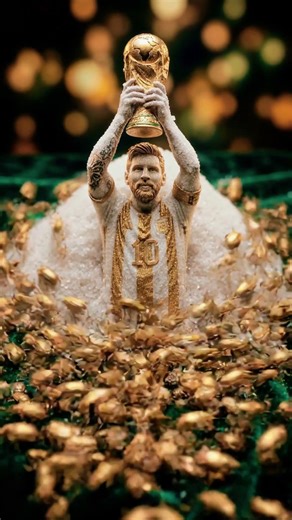 Messi's Golden Moment Frozen 🏆 #messi #worldcup #football