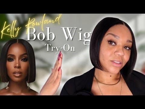 VIRAL KELLY ROWLAND BOB HAIRCUT | IDEFINE WIG TRY ON HAUL