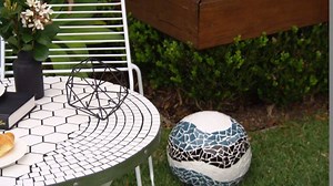 Look what you can make for your garden, without even leaving the house! (Well, Jason had a little help from Airtasker) All you'll need are tiles, so get cracking! | Better Homes and Gardens Australia