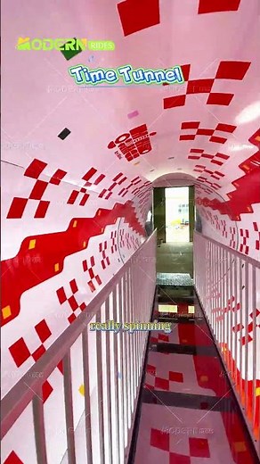 ✨ Time Tunnel Ride | Mirror Maze Attraction for Theme Parks | Modern Immersive Amusement Equipment