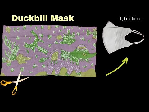 (Duckbill Mask) Sewing Face Mask Tutorial Easy At Home | Easy Pattern Mask #sewingfacemask