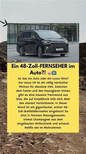 Lexus LM: Der Luxus-Minivan mit dem 48-Zoll-Kino 🍿📺