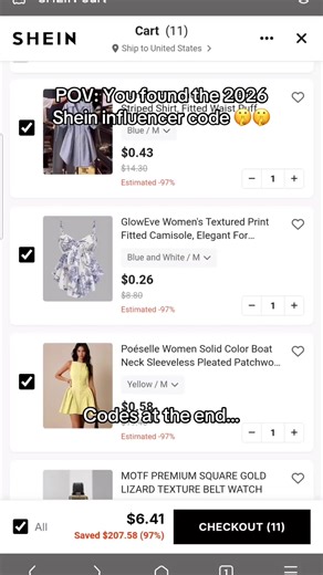 Best Shein Coupon Code for Today