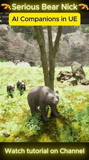 HOW TO ADD AI COMPANIONS IN UNREAL | HOW TO MAKE AI CUBS FOLLOW MAMA #artificialintelligence #ue5