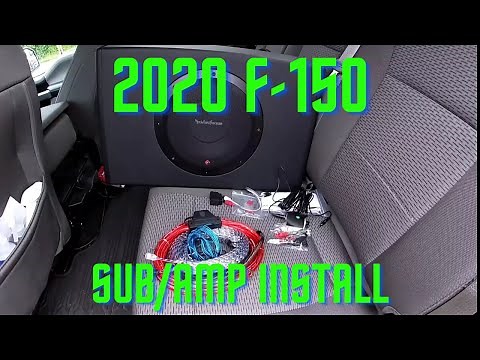 2020 Ford F-150 Sub and Amp install Guide // Rockford Fosgate P300-10T install in 2020 F-150 DIY