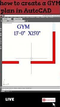 How to create Gym plan in AutoCAD. 2023