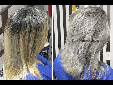 Cabelo Loiro Acinzentado - passo a passo
