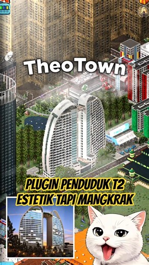 PLUGIN GEDUNG ESTETIK MANGKRAK DI THEOTOWN! MAJ DAGO #shorts