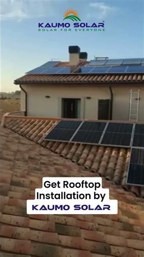 Get Rooftop Solar Installation by Kaumo Solar Today! ☀️ #youtubeshorts #shorts #ytshorts
