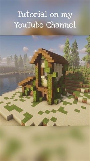 Overgrown Beach House | Minecraft Building #minecraft #minecraftbuilding #minecrafttutorial