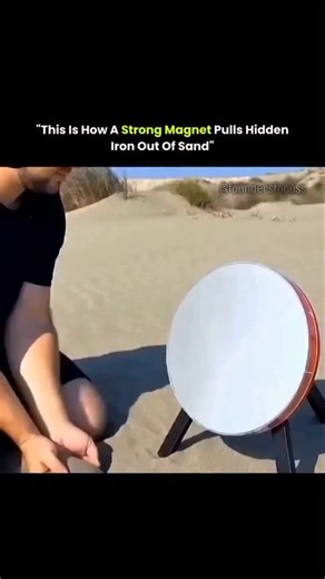 FoundersFocus | Sand may look simple, but it often hides tiny particles of iron and magnetic minerals like magnetite. When a strong magnet is passed... | Instagram
