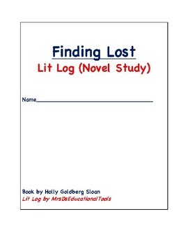 Finding Lost Lit Log (Novel Study)