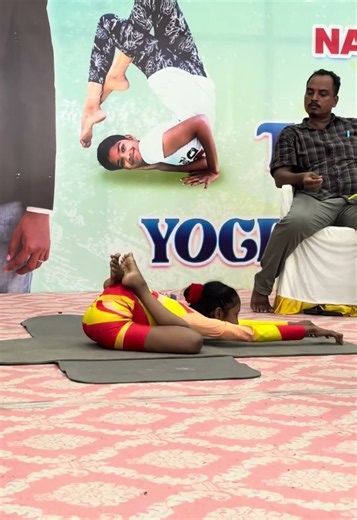 She Worked Hard. She Competed. She Won! 🏆🔥 | Young Yoga Champion #shorts #vigneshyogaacademy