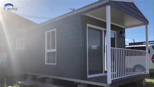 Deepblue Smarthouse Holiday House Cabin Park Home Prefab Metal House Movable Folding Mobile Home Light Gauge Steel Frame House