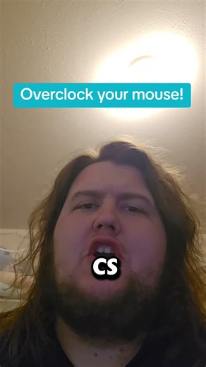 if you want to get more fps, overclock your mouse #gaming