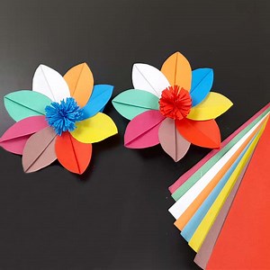 2.8K views · 161 reactions | Rainbow Flower Making Tutorial | DIY Paper Flower | paper craft | Rana Craft | Facebook