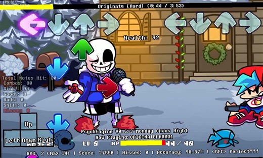 【神曲警告!】[MCN/UTXFNF]新Mod!Monday Chaos Night曲目Originate 起源 演示