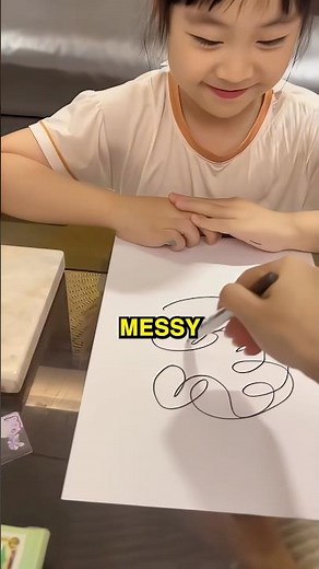 Little Girl Turns Messy Drawing Into Art 😍