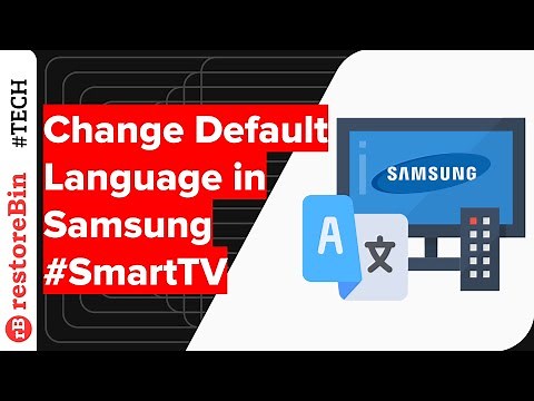 Samsung TV: Change default display language