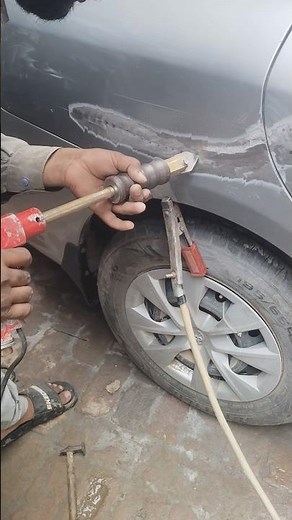 The End Is Literally Insane Car Dent Pulling Like Magic #shorts #dentrepair #physics #trending
