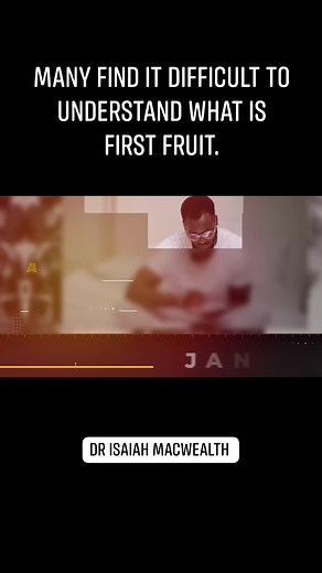 26 reactions · 11 shares | Many find it difficult to understand what is first fruit. Follow God's Servant Dr Isaiah Macwealth on The Mystery of First Fruit. #drisaiahmacwealth #video | NDEPO TV | Facebook