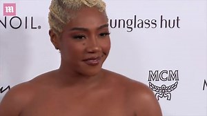 Tiffany Haddish sparkles in gown at the Daily Front Row Fashion Awards in LA