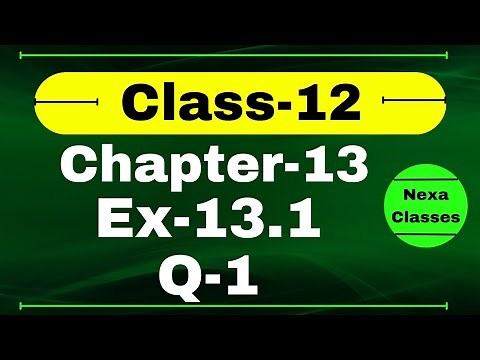 Class 12 Ex 13.1 Q1 Math | Chapter13 Class12 Math | Probability | Ex 13.1 Q1 Class 12 | Nexa