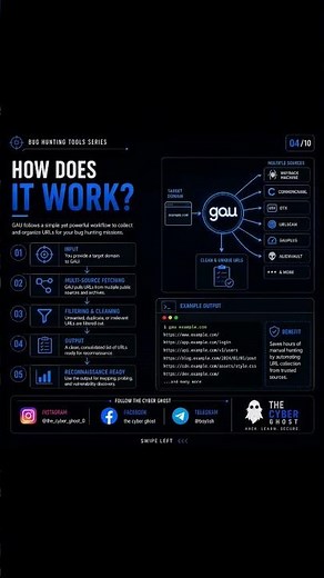 GAU (Get All URLs) is one of the most underrated #BugBounty #GAU #EthicalHacking #Recon