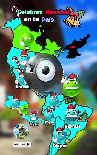 Celebras navidad en tu país #mapping #countryballs #geography #geografia