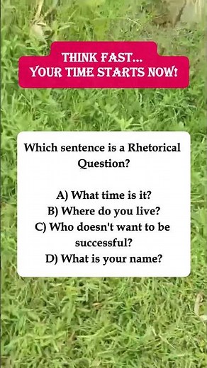 📝Which sentence is a Rhetorical Question? #shorts #iqvistax