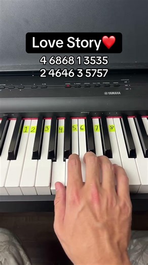 Love Story Easy Piano Tutorial #piano #lovestory #tutorial