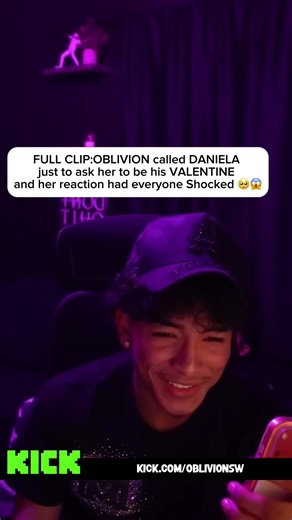 FULL CLIP:OBLIVION called DANIELA just to ask her to be his VALENTINE and her reaction had everyone Shocked #oblivion #fyp #danielarivera #valentinesdaygift