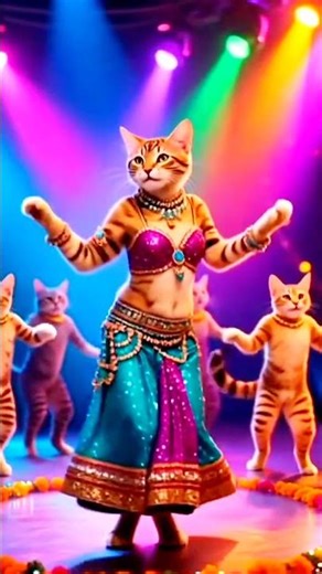 cat dance #viral #cartoon #cats #catdancing