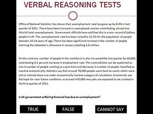 KPMG Verbal Reasoning Transforming Small Businesses Test Simulation Preparation