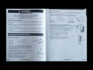 Haier Window Air Conditioner Manual. & Install Guide