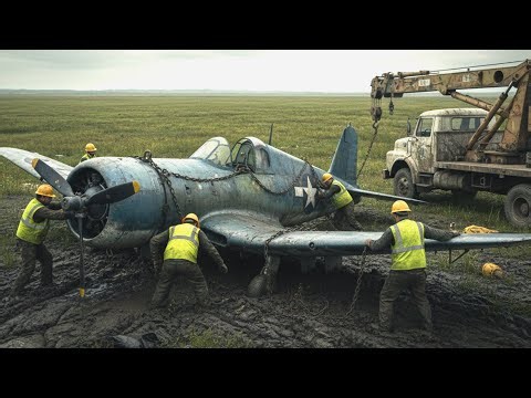 We Rescued This Vought F4U Corsair 1945 From the Muddy Grassland – Full Restoration