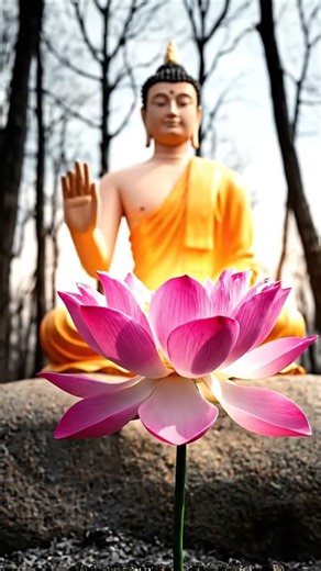 Buddha Restores a Burnt Forest—Lotus Blooms Into Life & Greenery Returns | #buddha #shorts