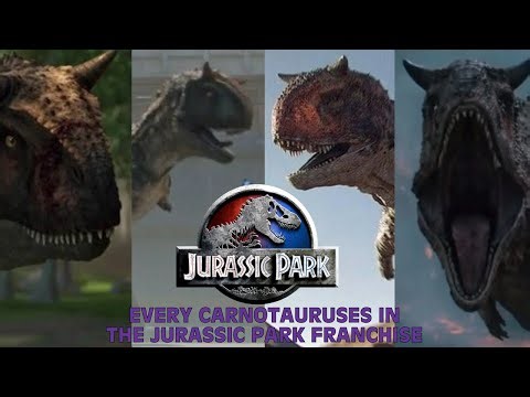 Every Carnotauruses In The Jurassic Park Franchise