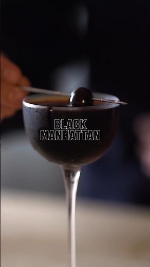 The Black Manhattan- A Rich & Complex Masterpiece #whiskey #drink #cocktail #recipe
