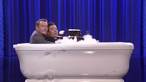 Jimmy Fallon Interviews Bryan Cranston in a Bathtub on ‘Tonight Show’