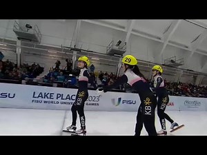 Women's 1500m | Short Track Speed Skating | 2023 Winter World University Games | South Korea 1-2-3