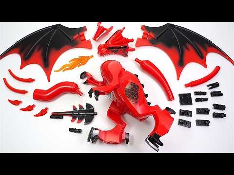 LEGO Dungeons & Dragons | Red Dragon | DnD Unofficial Lego Big figure KDL855
