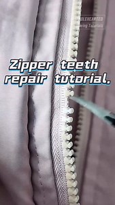 Zipper teeth repair tutorial. #Wholeheartedapparel #Wholeheartedsewingtutorials #Wholeheartedsewing #Sewingtutorials #SewingMachineRepair SewingPartsSupplier | Pei Xian